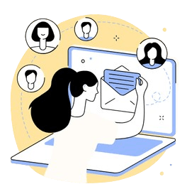 Icône d'illustration pour la création et l'optimisation de campagnes